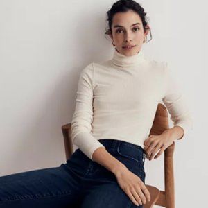 Madewell Rib Turtleneck Long Sleeve Shirt Size S